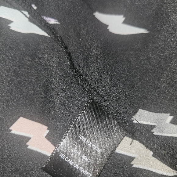 Torrid Black Blouse with Multicolor Lightning Pattern - Picture 6 of 6